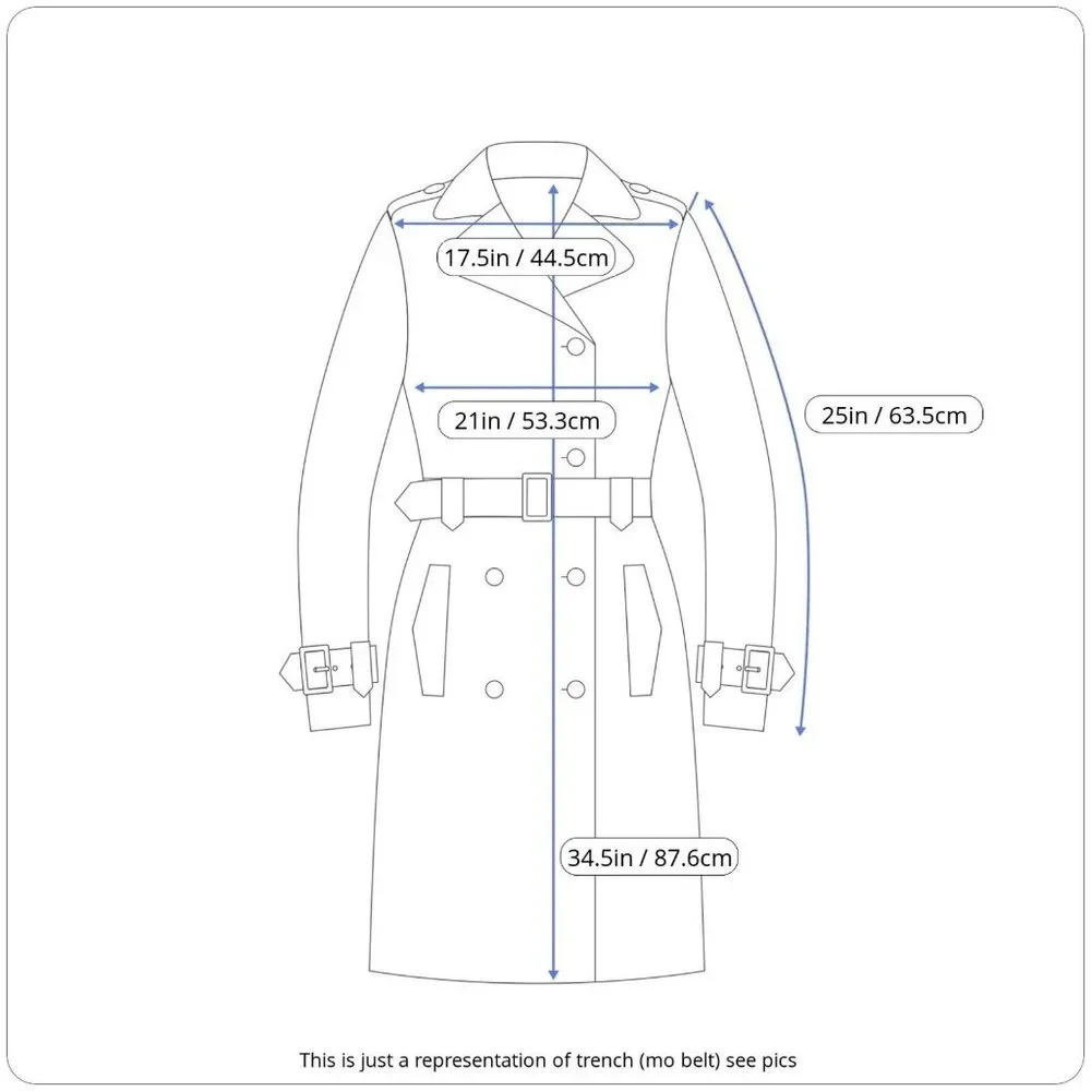 Braetan Large 3 Button Lined Outerwear Black Modern Packable Rain Trench Coat - Picture 3 of 10
